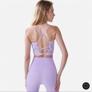 Anna-Kaci Active Women's Crisscross Strappy Sports Bra